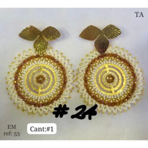 Aretes Perla redondo