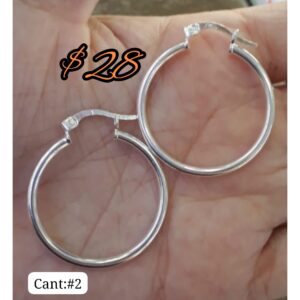 Arete tradicional plata