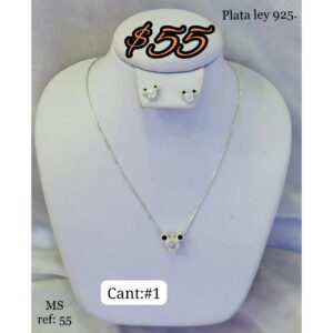 Collar plata mause