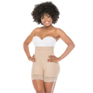 SHORT PRETINA ALTA CON LEVANTACOLA INTERNO 218-C