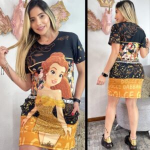Vestido decorativo marca dolce gabbana