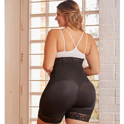 SHORT FAJA RELOJ DE ARENA COLOMBIANA CON LEVANTAMIENTO DE GLÚTEO Y 3 LÍNEAS DE BROCHES 011 - Image 4